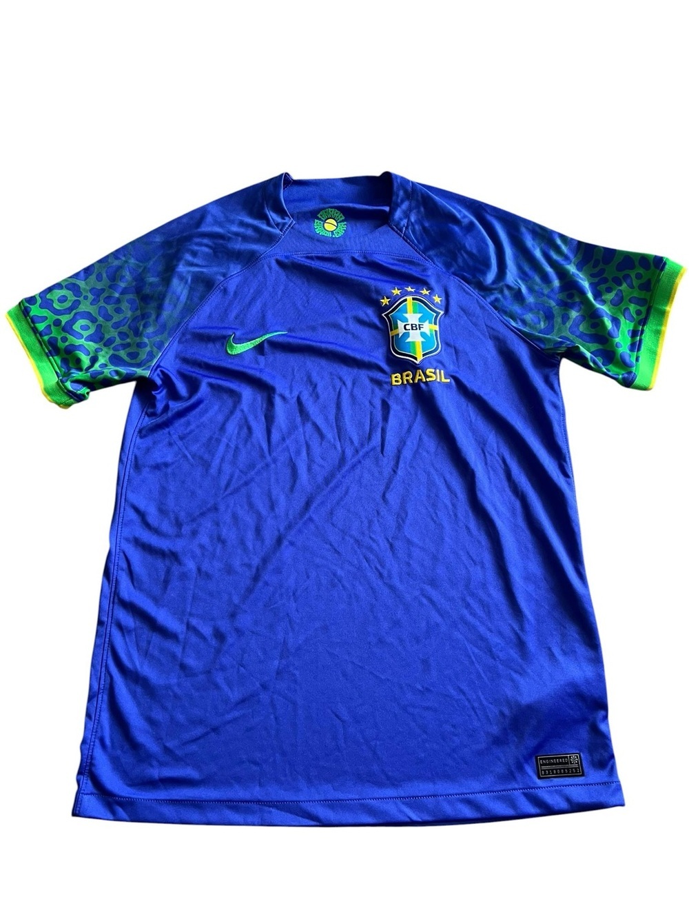 CBF Brasil Soccer Football Nike Men’s Athletic Shirt M Size (158)
